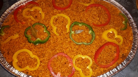 Image of pan of Jollof Rice